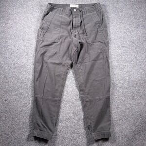 REI Co-op Wallace Lake Jogger Pants Women 32x28 Gray Utility Cotton Stretch